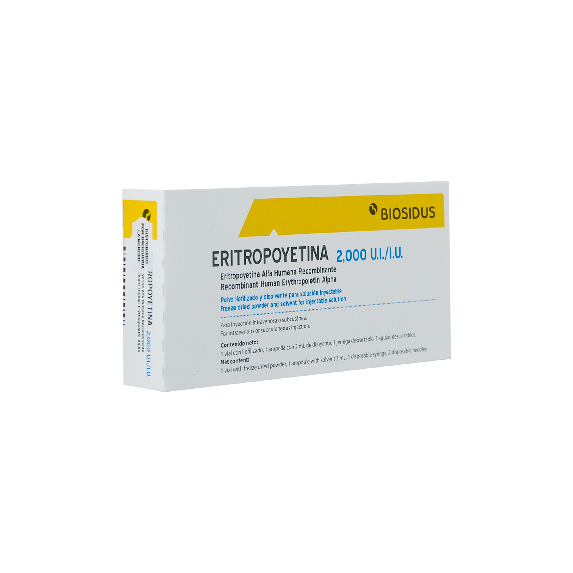 1000603 ERITROPOYETINA 2000 U.I. X AMPOLLA BIOSIDUS - Imagen 1