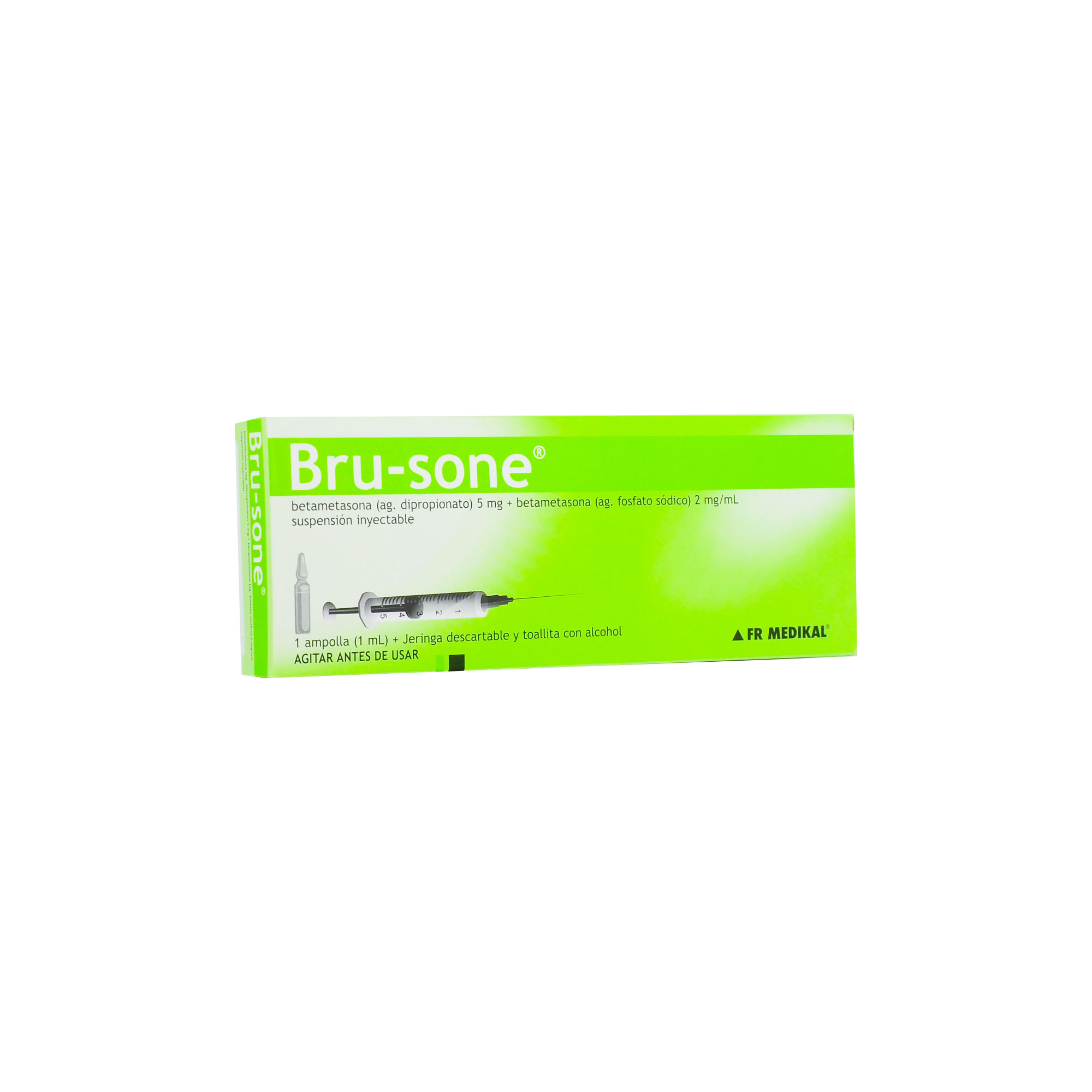 1006290 BRUSONE 5 MG + 2 MG/ML X 1 AMPOLLA DE 1 ML - Imagen 1