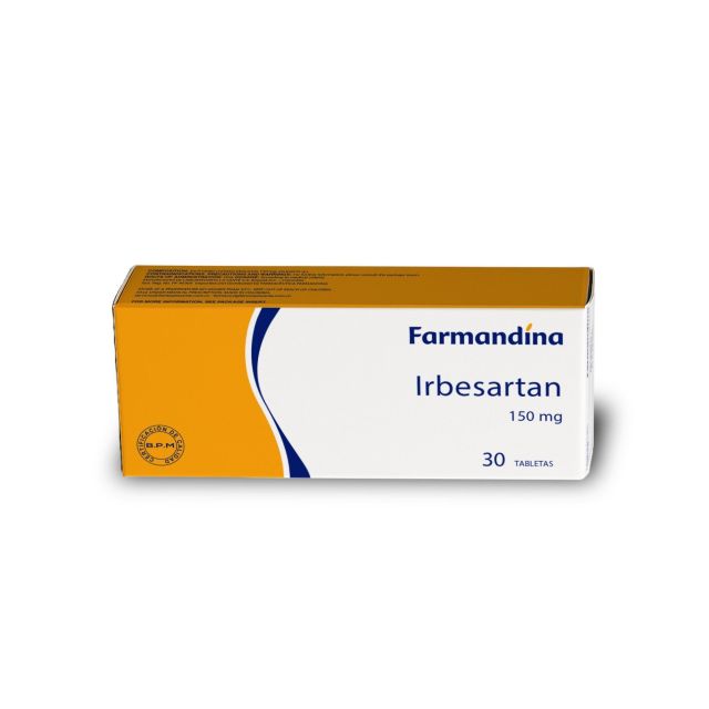 1009168 IRBESARTAN 150 MG X 30 TAB FARMANDINA - Imagen 1