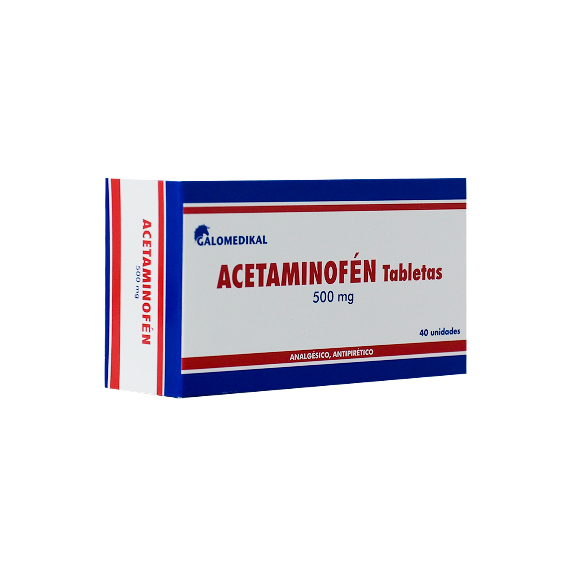 1009175 ACETAMINOFEN 500MG X TABLETA GALOMEDIKAL - Imagen 1
