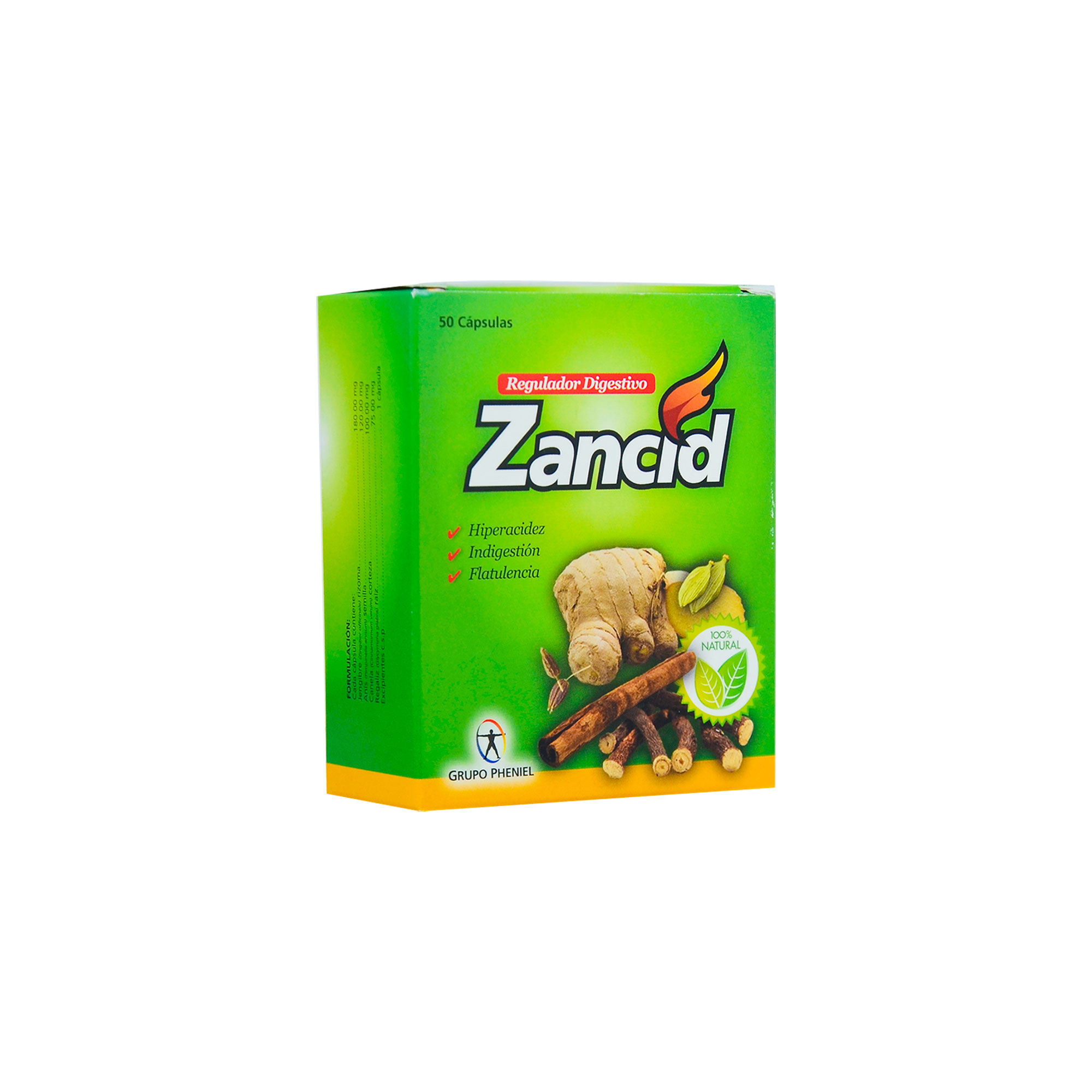 1011261 ZANCID REGULADOR DIGESTIVO * 50 CAPSULAS - Imagen 1