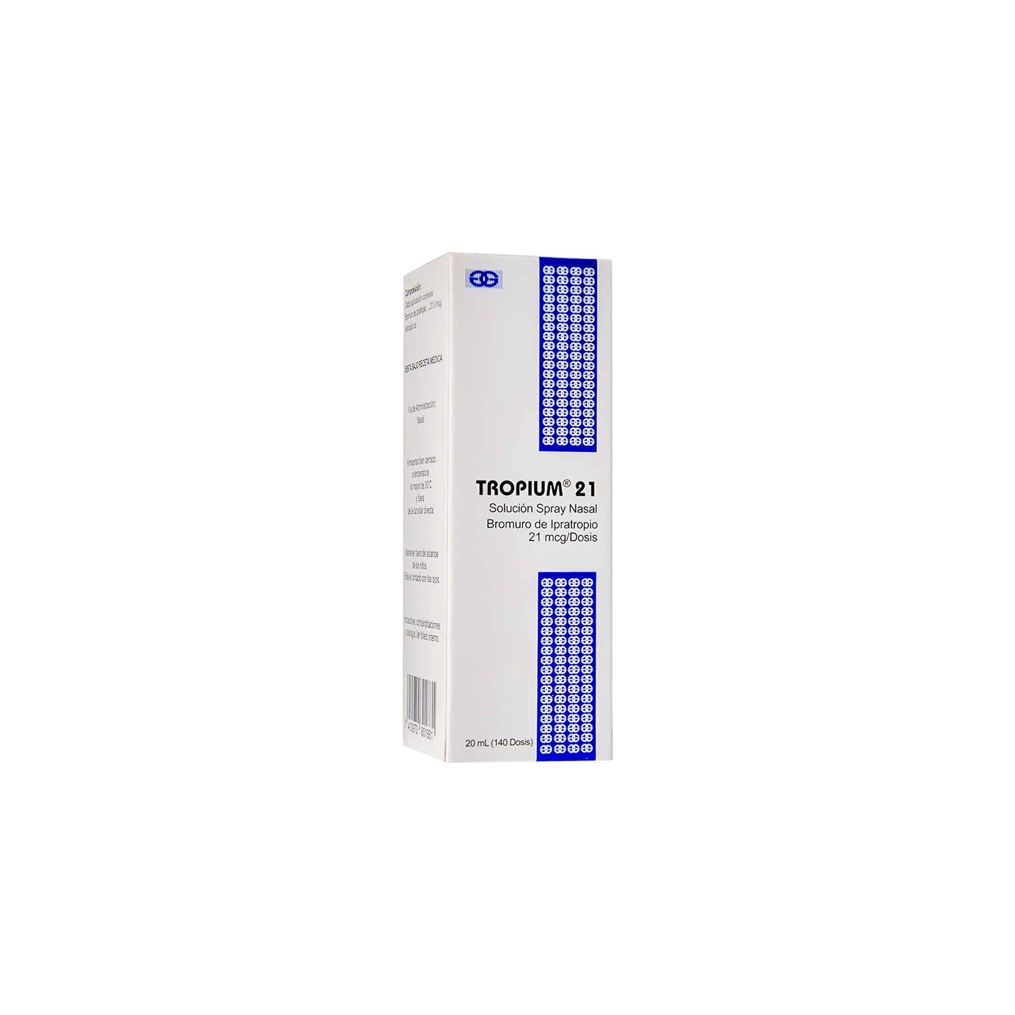 1013586 TROPIUM 21 SPRAY NASAL 20 ML X 140 DOSIS - Imagen 1