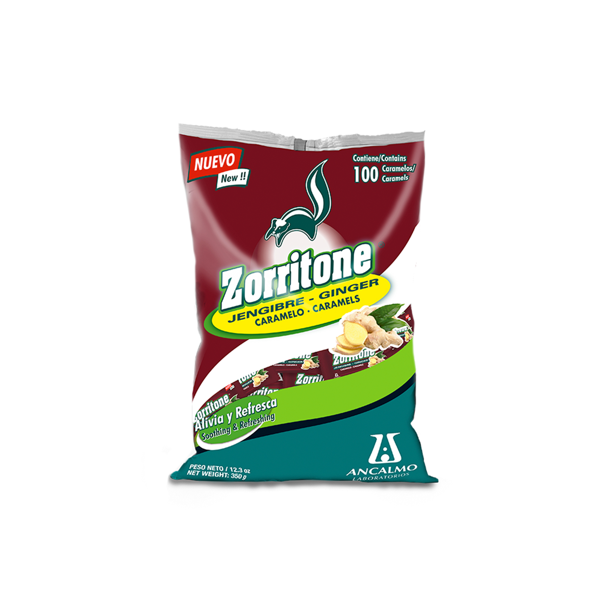 1015218 ZORRITONE CARAMELO JENGIBRE POWER X UN - Imagen 1