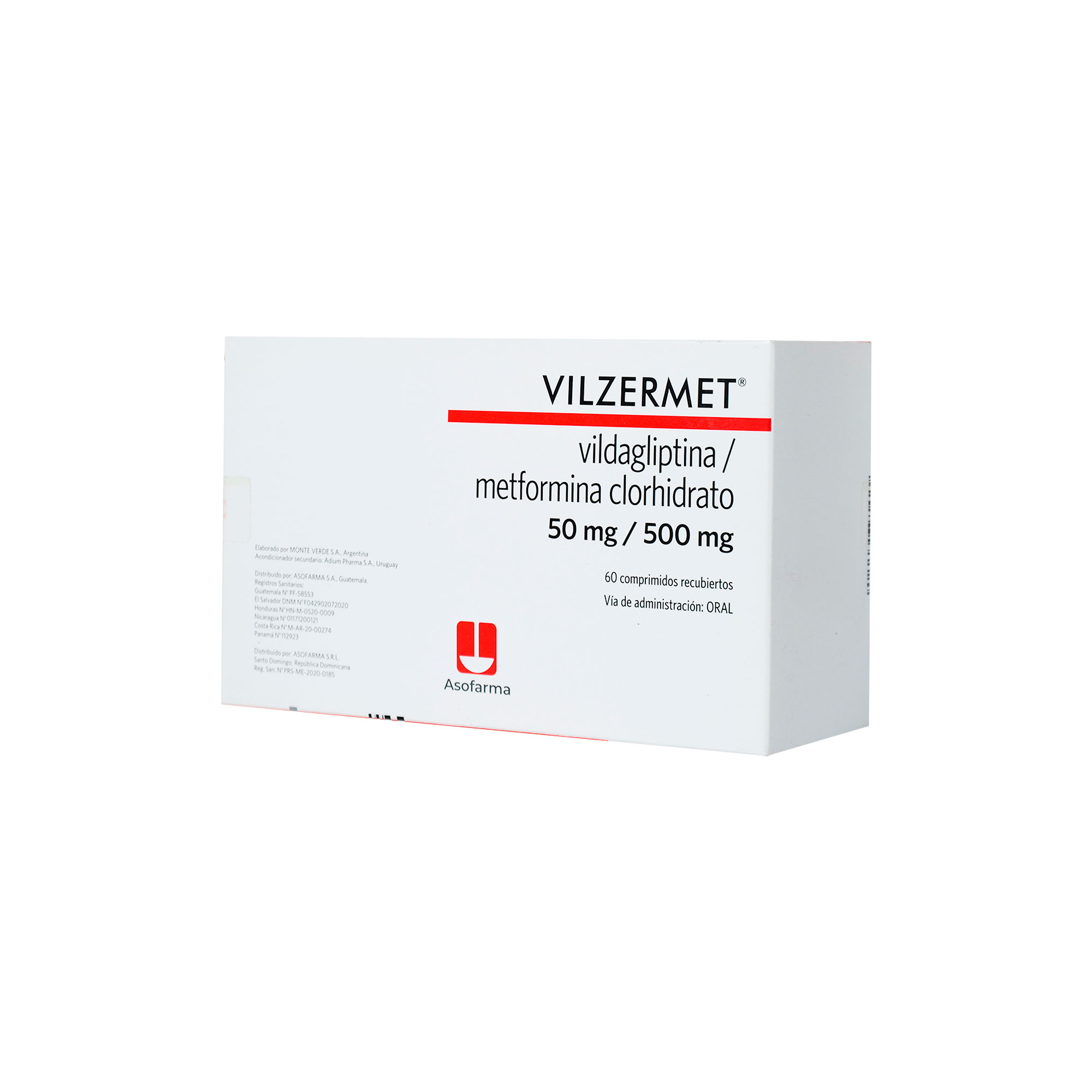 1015495 VILZERMET 50MG/500MG X 60 COMPRIMIDOS - Imagen 1