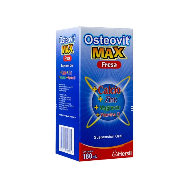 1017087 OSTEOVIT MAX FRESA SUSPEN ORAL X 180ML - Imagen 1