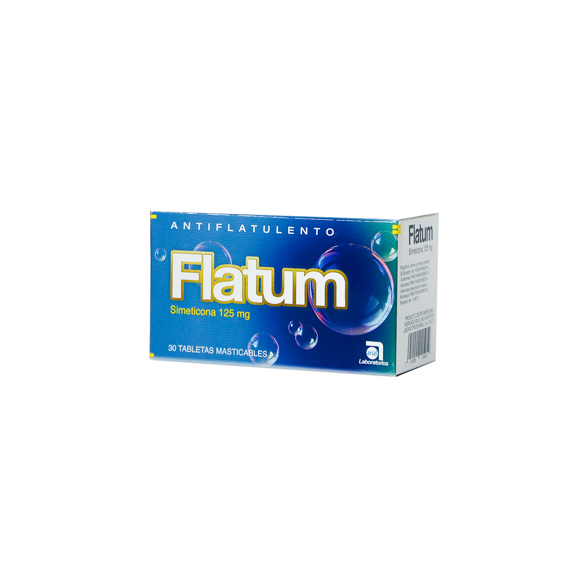 1017337 FLATUM 125 MG BLISTER X 6 TABLETAS MASTICABLES - Imagen 1