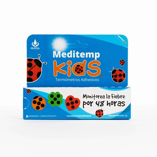 3000664 TERMOMETRO ADHESIVO MEDITEMP KIDS X 3 UNIDADES - Imagen 1
