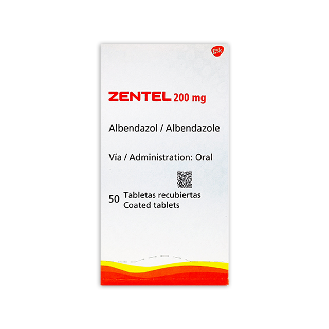 Imagen de ZENTEL 200MG SOBRE X 2 TABLETAS