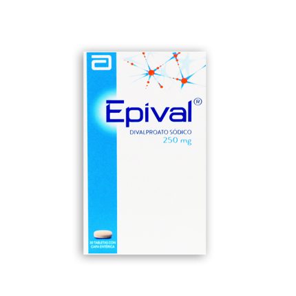 Imagen de EPIVAL 250 MG.FRASCO 30 TAB