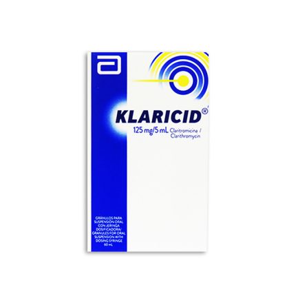 Imagen de KLARICID PED. 125 MG 60 ML