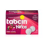 Imagen de TABCIN NIÑOS SABOR CEREZA X 12 TABLETAS EFERVESCENTES