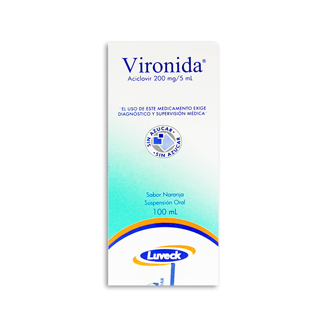 Imagen de VIRONIDA 200MG/5ML. SUSP 100 ML.