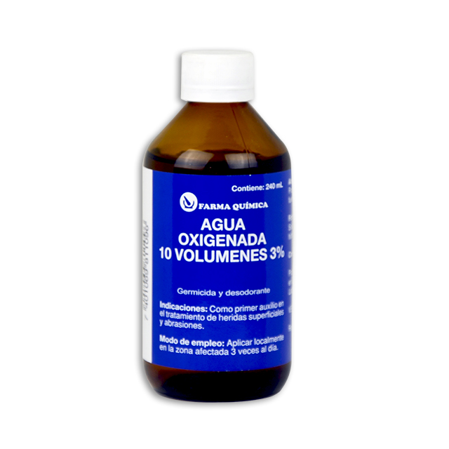 Imagen de AGUA OXIGENADA 240 ML FQ ENVASE VIDRIO