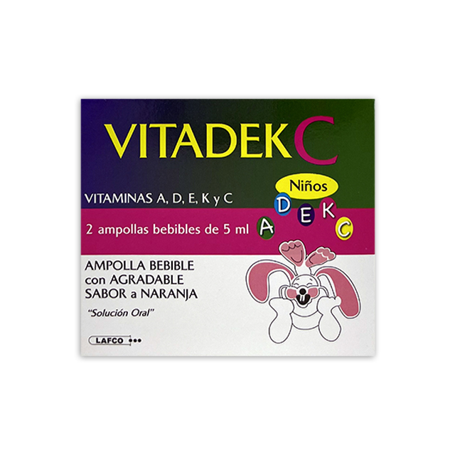 Imagen de VITADEK C NIÑOS * 2 AMPOLLAS BEBIBLES 5 ML
