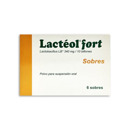 Imagen de LACTEOL FORT 340MG/10 BILLONES X 6 SOBRES