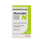 Imagen de HUMULIN N 100 UI/ML FRASCO AMPOLLA X 10 ML
