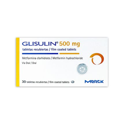 Imagen de GLISULIN 500 MG X 30 TABLETAS RECUBIERTAS