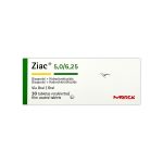 Imagen de ZIAC 5 MG/6.25 MG X 30 TABLETAS