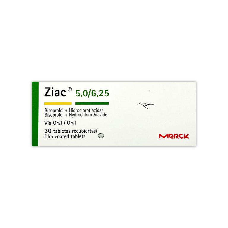 Imagen de ZIAC 5 MG/6.25 MG X 30 TABLETAS
