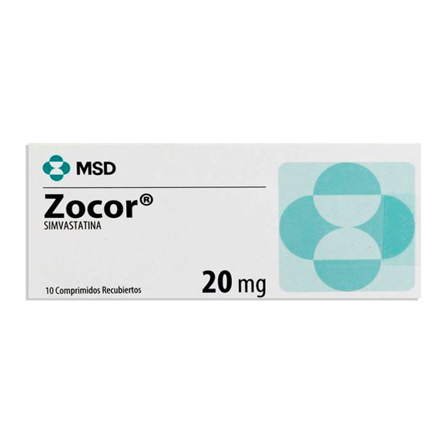 Imagen de ZOCOR 20 MG * 10 TAB
