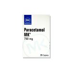 Imagen de PARACETAMOL 750MG X 20 CAPLETAS MK