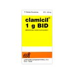 Imagen de CLAMICIL 1 G BID 875MG+125MG X 14 TABIETAS RECUBIERTAS