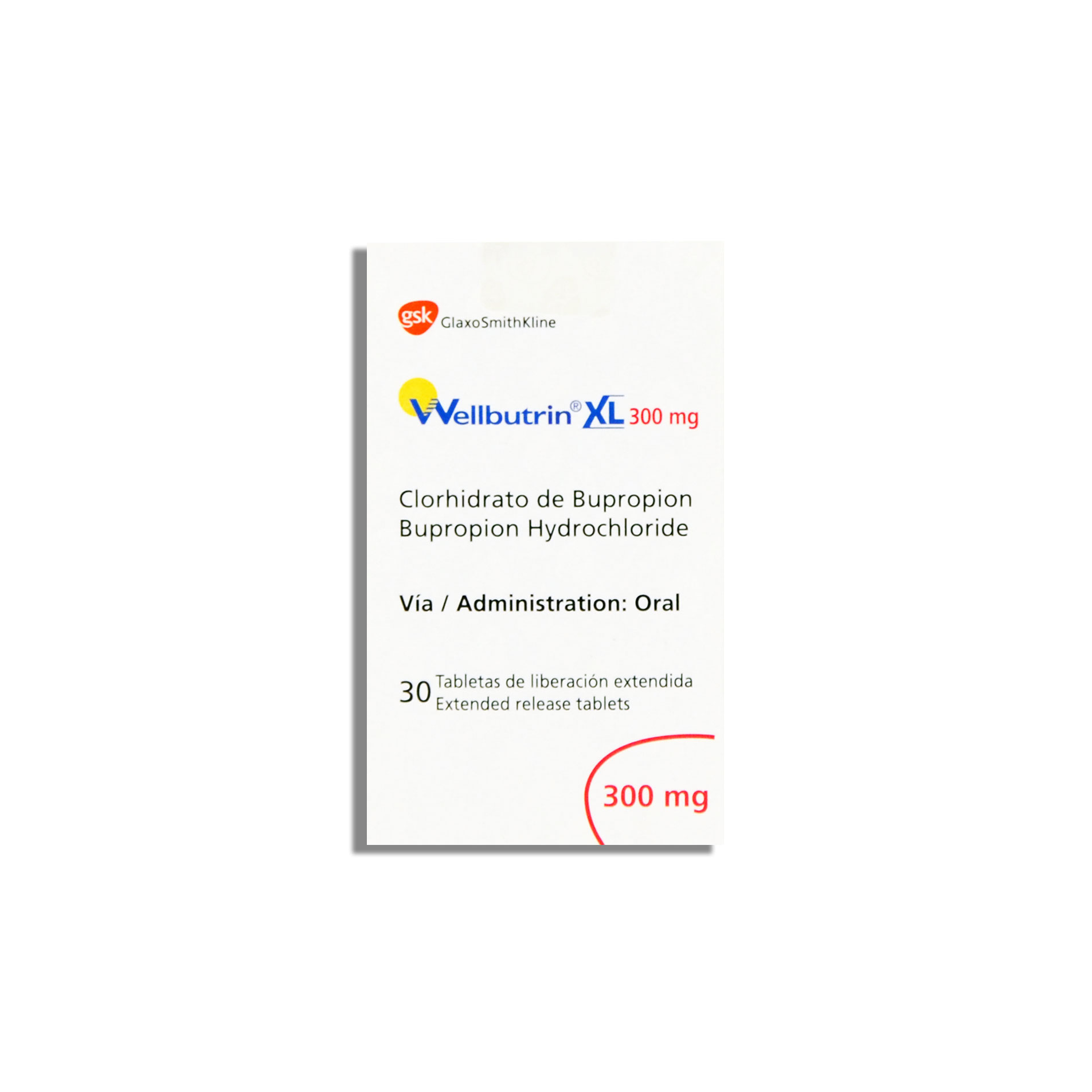 WELLBUTRIN XL 300 MG X 30 TABLETAS DE LIBERACION PROLONGADA Imagen de WELLBUTRIN XL 300 MG X 30 TABLETAS DE LIBERACION PROLONGADA
