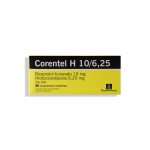 Imagen de CORENTEL H 10/6.25 MG * 30 COMPRIMIDOS RECUBIERTOS