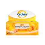 Imagen de CEBION 1 G + ZINC 10 MG X 10 TABLETAS EFERVESCENTES
