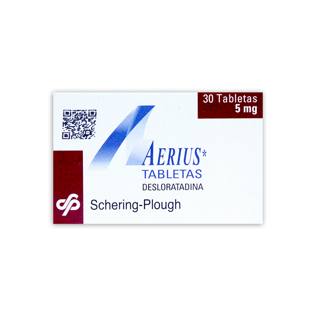 Imagen de AERIUS 5 MG * 30 TABLETAS