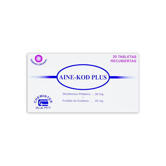 Imagen de AINE KOD PLUS 50MG * 20 TABLETAS