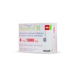 Imagen de AMARYL M 4/1000 MG X 16 COMPRIMIDOS RECUBIERTOS