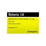 Imagen de BOLARIA 16 MG * 20 COMPRIMIDOS RECUBIERTOS