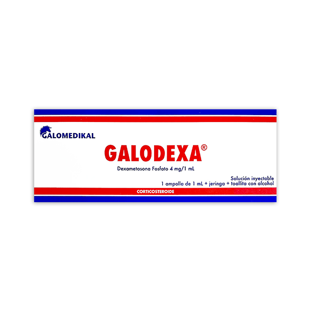 GALODEXA 4MG/1ML * 1 AMPOLLA 1ML + JERINGA + TOALLITA ALCOHOL Imagen de GALODEXA 4MG/1ML * 1 AMPOLLA 1ML + JERINGA + TOALLITA ALCOHOL