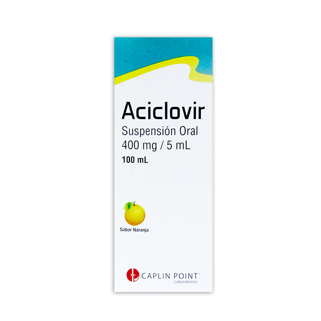 Imagen de ACICLOVIR 400MG SUSPENSION X 100ML CAPLIN