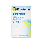 Imagen de BETISTIN 24 MG * 20 COMPRIMIDOS RECUBIERTOS