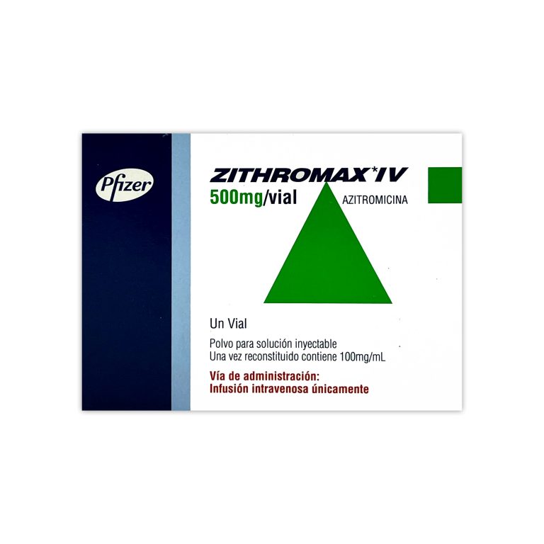 Imagen de ZITHROMAX IV 500MG * 1 VIAL