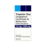 Imagen de TRAYENTA DUO 2.5/1000 MG X 60 TABLETAS RECUBIERTAS