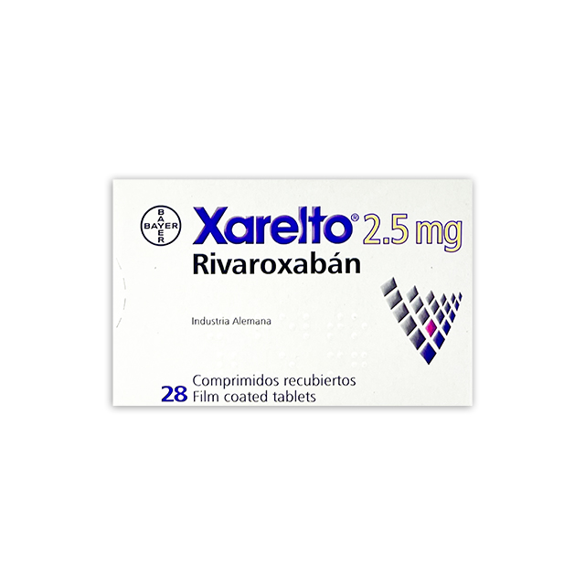 Imagen de XARELTO 2.5MG * 28 COMPRIMIDOS
