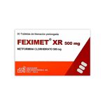 Imagen de FEXIMET XR 500MG * 30 TABLETAS