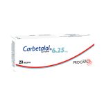 Imagen de CARBETALOL 6.25 MG * 20 TABLETAS