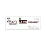 Imagen de ELIQUIS 2.5 MG X 60 TABLETAS