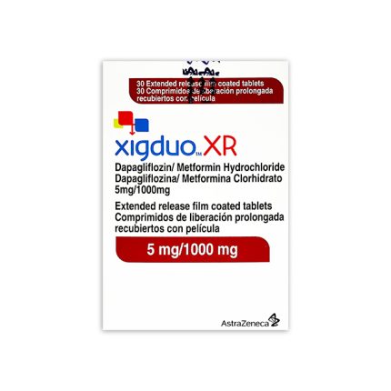 Imagen de XIGDUO XR 5MG/1000MG X 30 COMP