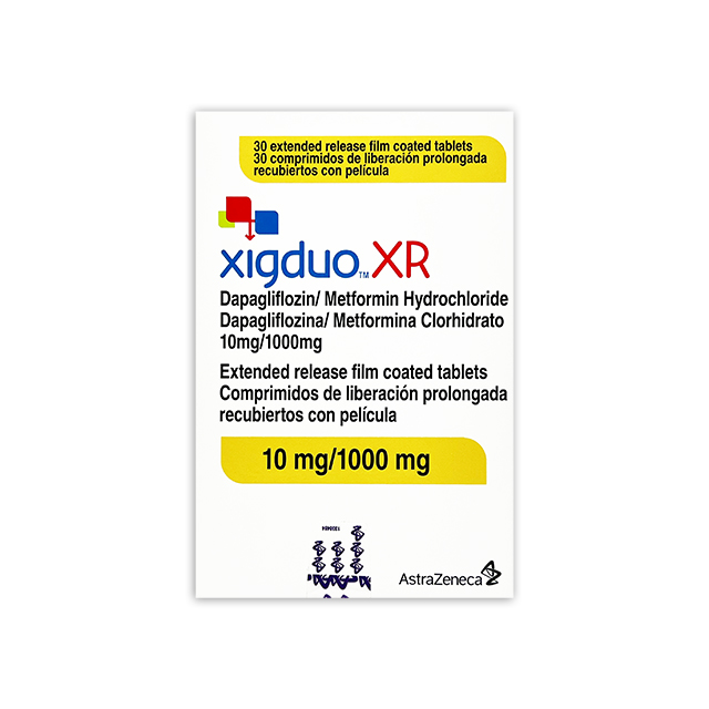 Imagen de XIGDUO XR 10MG/1000MG X 30 COMP