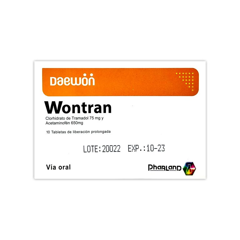 Imagen de WONTRAN 75MG/650MG X 10 TAB