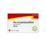 Imagen de ACETAMINOFEN 300MG X 10 SUPOSITORIOS CAPLIN