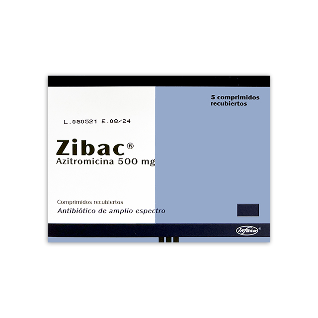 Imagen de ZIBAC 500MG * 5 COMPRIMIDOS