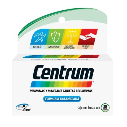Imagen de CENTRUM VITAMINAS Y MINERALES X 30 TABLETAS RECUBIERTAS