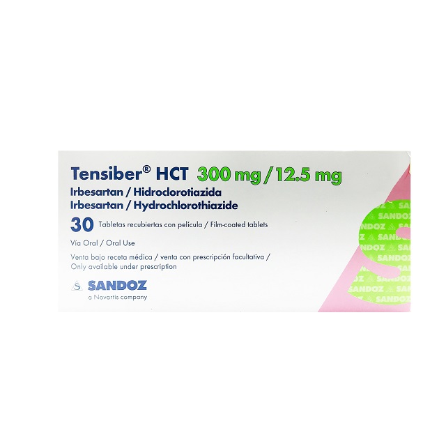 1013672 TENSIBER HCT 300/12.5 MG X 30 TABLETAS RECUBIERTAS - Imagen 1