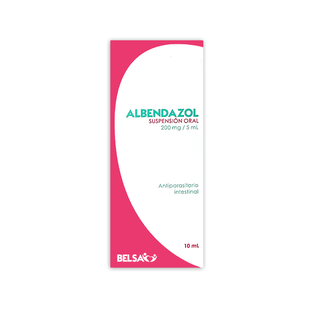 Imagen de ALBENDAZOL 200MG/5ML SUSPENSION X 10 ML BELSA